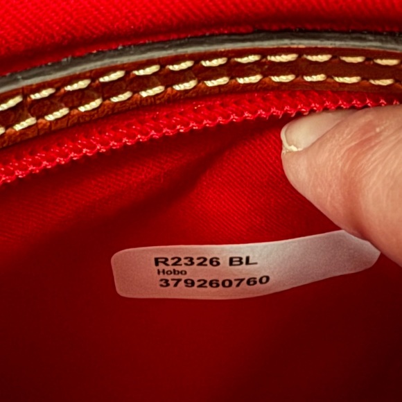 New Dooney & Bourke Black Pebble Leather Hobo Shoulder Bag - Picture 6 of 7